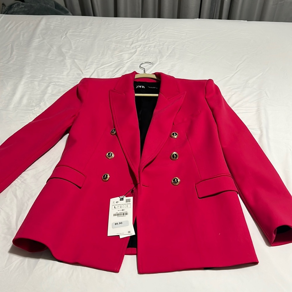 New Zara pink blazer